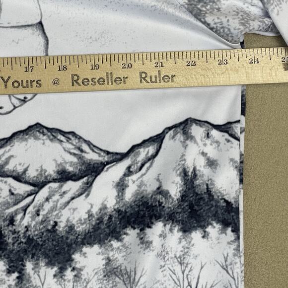 Valentino Dixon Polo Shirt Mens XXL White Graphic Print Golf Performance Stretch - Picture 4 of 9